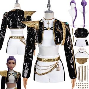 RUMI k-pop demon hunters cosplay costume adult xs